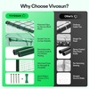 image:imageVIVOSUN 57x57x77 Inch Mini Walk in Green House with Window and Anchor Plant Garden Hot House 2 Tiers 8 Shelves 47 x 47 x 64 FTGreen PE