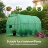 image:imageVIVOSUN 57x57x77 Inch Mini Walk in Green House with Window and Anchor Plant Garden Hot House 2 Tiers 8 Shelves 47 x 47 x 64 FTGreen PE