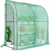 image:imageVIVOSUN 57x57x77 Inch Mini Walk in Green House with Window and Anchor Plant Garden Hot House 2 Tiers 8 Shelves 47 x 47 x 64 FTGreen PE