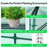 image:imageVIVOSUN 57x57x77 Inch Mini Walk in Green House with Window and Anchor Plant Garden Hot House 2 Tiers 8 Shelves 47 x 47 x 64 FTGreen PE