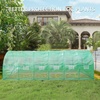 image:imageVIVOSUN 57x57x77 Inch Mini Walk in Green House with Window and Anchor Plant Garden Hot House 2 Tiers 8 Shelves 47 x 47 x 64 FTGreen PE
