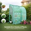 image:imageVIVOSUN 57x57x77 Inch Mini Walk in Green House with Window and Anchor Plant Garden Hot House 2 Tiers 8 Shelves 47 x 47 x 64 FTGreen PE