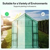 image:imageVIVOSUN 57x57x77 Inch Mini Walk in Green House with Window and Anchor Plant Garden Hot House 2 Tiers 8 Shelves 47 x 47 x 64 FTGreen PE