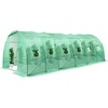 image:imageVIVOSUN 57x57x77 Inch Mini Walk in Green House with Window and Anchor Plant Garden Hot House 2 Tiers 8 Shelves 47 x 47 x 64 FTGreen PE