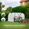 image:imageVIVOSUN 57x57x77 Inch Mini Walk in Green House with Window and Anchor Plant Garden Hot House 2 Tiers 8 Shelves 47 x 47 x 64 FTWhite PE