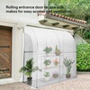 image:imageVIVOSUN 57x57x77 Inch Mini Walk in Green House with Window and Anchor Plant Garden Hot House 2 Tiers 8 Shelves 47 x 47 x 64 FTWhite PE