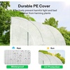 image:imageVIVOSUN 57x57x77 Inch Mini Walk in Green House with Window and Anchor Plant Garden Hot House 2 Tiers 8 Shelves 47 x 47 x 64 FTWhite PE