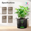 image:imageVIVOSUN 5Pack 5 Gallon Grow Bags Heavy Duty 300G Thickened Nonwoven Plant Fabric Pots with HandlesBlack