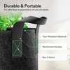 image:imageVIVOSUN 5Pack 5 Gallon Grow Bags Heavy Duty 300G Thickened Nonwoven Plant Fabric Pots with HandlesBlack
