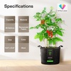 image:imageVIVOSUN 5Pack 5 Gallon Grow Bags Heavy Duty 300G Thickened Nonwoven Plant Fabric Pots with HandlesBlack