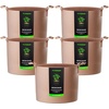 image:imageVIVOSUN 5Pack 5 Gallon Grow Bags Heavy Duty 300G Thickened Nonwoven Plant Fabric Pots with HandlesTan
