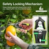 image:imageVIVOSUN 65 Inch Gardening Scissors Hand Pruner Pruning Shear with Straight Stainless Steel Blades Orange 1PackBlack Straight Blade