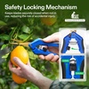 image:imageVIVOSUN 65 Inch Gardening Scissors Hand Pruner Pruning Shear with Straight Stainless Steel Blades Orange 1PackBlue Curved Blade