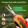 image:imageVIVOSUN 65 Inch Gardening Scissors Hand Pruner Pruning Shear with Straight Stainless Steel Blades Orange 1PackOrange Straight Blade