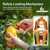image:imageVIVOSUN 65 Inch Gardening Scissors Hand Pruner Pruning Shear with Straight Stainless Steel Blades Orange 1PackOrange Straight Blade