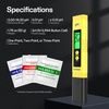 image:imageVIVOSUN Digital pH Meter 001pH High Accuracy Pen Type pH Tester for Hydroponics Household Drinking Pool and Aquarium Yellow UL CertifiedYellow