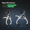 image:imageVIVOSUN Garden Shears Lightweight Plant Pruners for Gardening Bypass Pruning Shears for Cutting Flowers Trimming Branches Indoor Plant Shears Stylish QShaped Garden Tools for Women Men