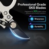 image:imageVIVOSUN Garden Shears Lightweight Plant Pruners for Gardening Bypass Pruning Shears for Cutting Flowers Trimming Branches Indoor Plant Shears Stylish QShaped Garden Tools for Women Men
