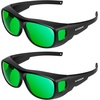 image:imageVIVOSUN Indoor Hydroponics Anti UVA and UVB Grow Room Glasses Goggles with Glasses Case BlueGreen