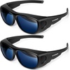 image:imageVIVOSUN Indoor Hydroponics Anti UVA and UVB Grow Room Glasses Goggles with Glasses Case BlueGrey