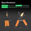 image:imageVIVOSUN Pruning Shears for Gardening Lightweight Plant Pruners for Gardening Garden Scissors for Cutting Flowers Trimming Branches Indoor Plant Scissors Stylish Garden Gifts for WomenSoft Grip Pruner