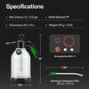 image:imageVIVOSUN Pump Sprayer Portable Water Spray Bottle for Spraying Plants Flowers Weeds and Cleaning Hand Pump with Side Filling Port Measuring Cup Adjustable Nozzles Pack of 270oz