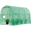 image:imageVIVOSUN 57x57x77 Inch Mini Walk in Green House with Window and Anchor Plant Garden Hot House 2 Tiers 8 Shelves 47 x 47 x 64 FTGreen PE