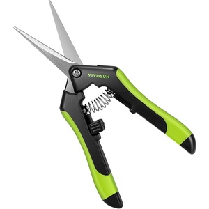 image:imageVIVOSUN 65 Inch Gardening Scissors Hand Pruner Pruning Shear with Straight Stainless Steel Blades Orange 1PackBlack Straight Blade