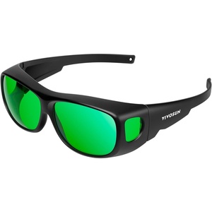 image:imageVIVOSUN Indoor Hydroponics Anti UVA and UVB Grow Room Glasses Goggles with Glasses Case BlueGreen