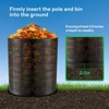 image:imageVIVOSUN 500 Gallon Outdoor Compost Bin Expandable Composter Easy to Setup amp Large Capacity for Backyard Lawn Black with Gloves220 Gallon