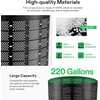image:imageVIVOSUN 500 Gallon Outdoor Compost Bin Expandable Composter Easy to Setup amp Large Capacity for Backyard Lawn Black with Gloves220 Gallon Pack of 2