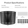 image:imageVIVOSUN 500 Gallon Outdoor Compost Bin Expandable Composter Easy to Setup amp Large Capacity for Backyard Lawn Black with Gloves500 Gallon