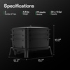 image:imageVIVOSUN 5Layer Worm Compost Bin 50L Worm Composter Easy Setup Inclusive Worm Farm Kit for Recycling Food Waste3Layer