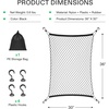 image:imageVIVOSUN Cargo Net for Garden Wagon 36 X 30 Heavy Duty Nylon Netting with Storage Bag for Folding Wagon Beach Cart Garden Cart Trolley Cart Black36 X 30