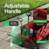 image:imageVIVOSUN Collapsible Folding Wagon 350 lb LoadBearing Outdoor Utility Cart with Silent Universal Wheels Cup Holders ampSide Pockets Adjustable Handle for Camping Garden Sports Picnic ShoppingRed