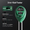 image:imageVIVOSUN Digital pH Meter 3in1 TDSECTemperature Meter 3in1 Soil MoisturepHLight Tester Combo for Home Garden and HydroponicsBlackWhiteGreen