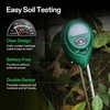 image:imageVIVOSUN Digital pH Meter 3in1 TDSECTemperature Meter 3in1 Soil MoisturepHLight Tester Combo for Home Garden and HydroponicsBlackWhiteGreen