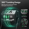 image:imageVIVOSUN Outdoor Tumbling Composter Dual Rotating Batch Compost Bin 43 Gallon Black DoorBlack