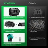 image:imageVIVOSUN Outdoor Tumbling Composter Dual Rotating Batch Compost Bin 43 Gallon Black DoorBlack