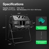 image:imageVIVOSUN Outdoor Tumbling Composter Dual Rotating Batch Compost Bin 43 Gallon Black DoorBlack
