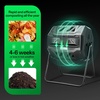 image:imageVIVOSUN Outdoor Tumbling Composter Dual Rotating Batch Compost Bin 43 Gallon Black DoorBlack