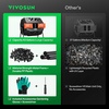 image:imageVIVOSUN Outdoor Tumbling Composter Dual Rotating Batch Compost Bin 43 Gallon Black DoorOrange