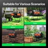 image:imageVIVOSUN Outdoor Tumbling Composter Dual Rotating Batch Compost Bin 43 Gallon Black DoorOrange
