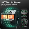 image:imageVIVOSUN Outdoor Tumbling Composter Dual Rotating Batch Compost Bin 43 Gallon Black DoorOrange