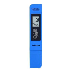 image:imageVIVOSUN TDS Tester 3in1 TDS EC amp Temperature Meter Ultrahigh Accuracy Digital Water Quality TDS Tester BlueBlue