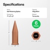 image:imageVIVOSUN 10Pcs SelfWatering Spikes 7 Inch Hexagonal Terracotta Watering Stakes AutoWater Device Planter Insert for Indoor amp Outdoor Potted Plants 10Pack6