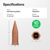 image:imageVIVOSUN 10Pcs SelfWatering Spikes 7 Inch Hexagonal Terracotta Watering Stakes AutoWater Device Planter Insert for Indoor amp Outdoor Potted Plants 10Pack10