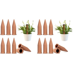 image:imageVIVOSUN 10Pcs SelfWatering Spikes 7 Inch Hexagonal Terracotta Watering Stakes AutoWater Device Planter Insert for Indoor amp Outdoor Potted Plants 10Pack6 Pack of 2