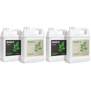 image:imageVIVOSUN Liquid Nutrients Base A amp B Bundle Grow Big Hydroponic Fertilizer Supports Vegetative and Flowering Stages for Outdoor Indoor Plants Best Plant Food Set of 8oz32 Ounce Pack of 2