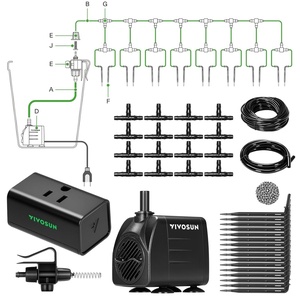 image:imageVIVOSUN Professional Automatic Drip Irrigation Kits 15W Output All in One Professional Grow Kit Includes Pump Timer and Regulator 8 Drip Emitters Garden Plant Watering System Indoor OutdoorSmart Drip Irrigation